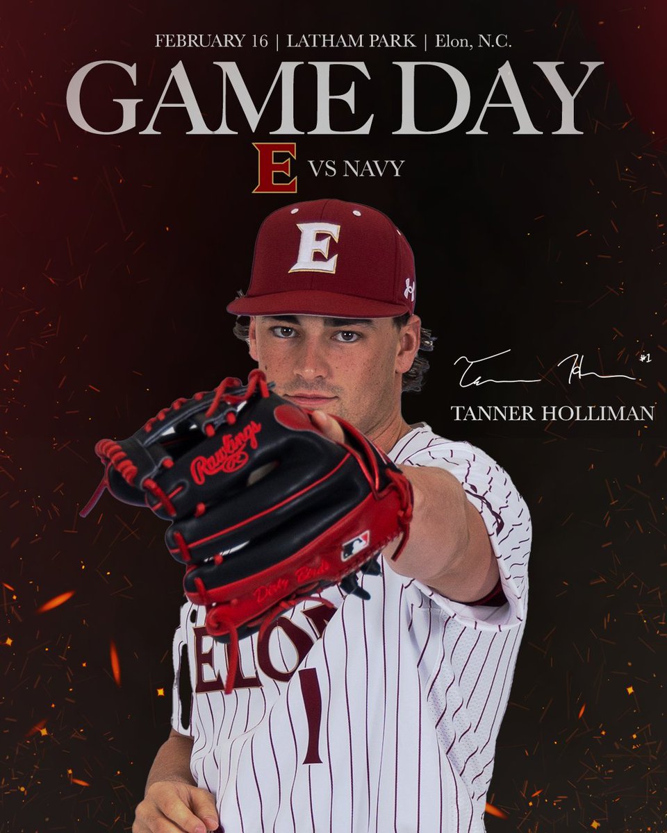Elon Baseball (@elonbaseball) on Twitter photo The best two words in sports...OPENING DAY!
🆚 <a href="/NavyBaseball/">Navy Baseball</a>
⏰ 4 P.M.
🏟️ Latham Park
📍 Elon, N.C.
📺 @FloBaseball
📊 stats.statbroadcast.com/broadcast/?id=…
🎟️ elon.universitytickets.com The best two words in sports...OPENING DAY!
🆚 <a href="/NavyBaseball/">Navy Baseball</a>
⏰ 4 P.M.
🏟️ Latham Park
📍 Elon, N.C.
📺 @FloBaseball
📊 stats.statbroadcast.com/broadcast/?id=…
🎟️ elon.universitytickets.com