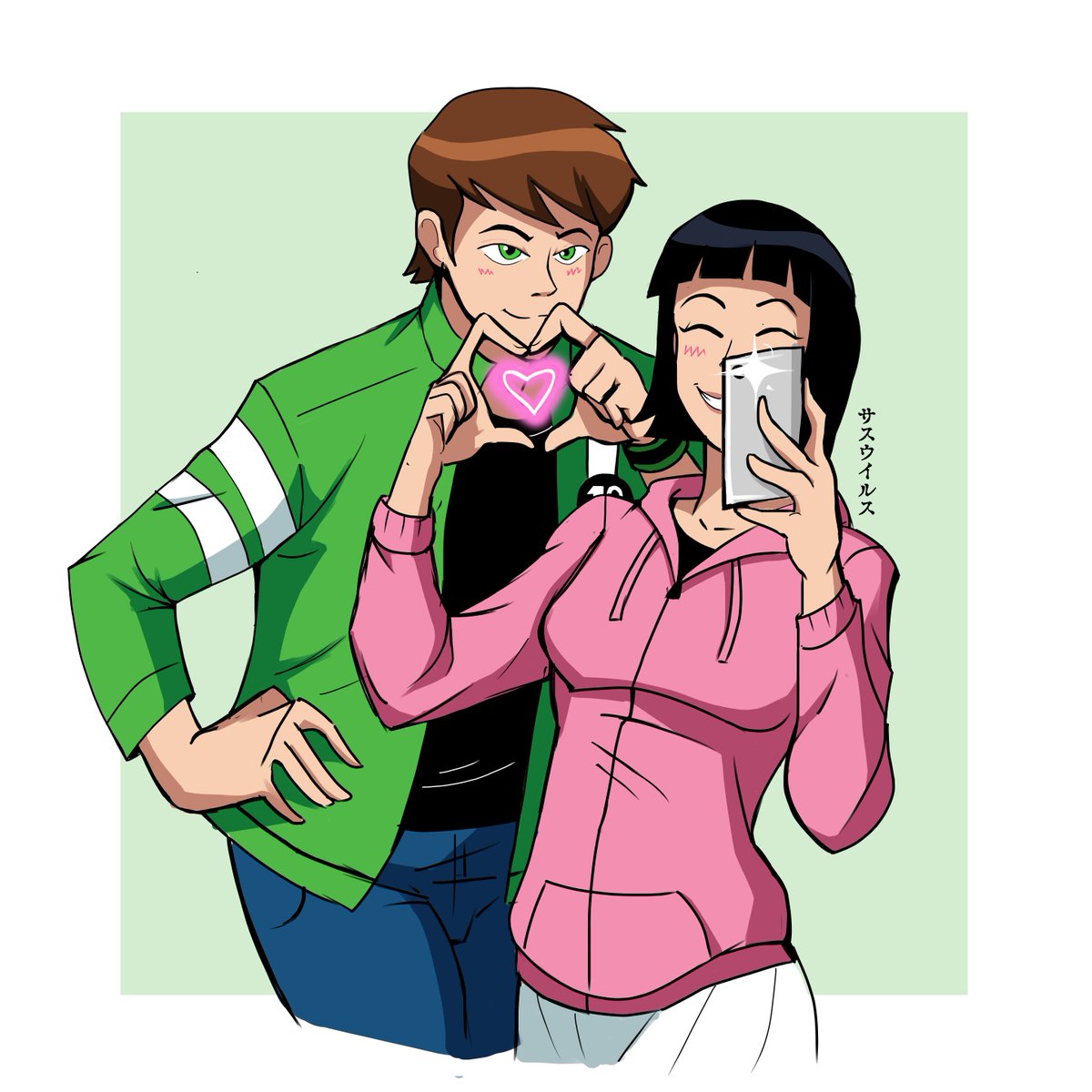 Selfie Time!! | Ben X Julie #oc #ben10 #fanart