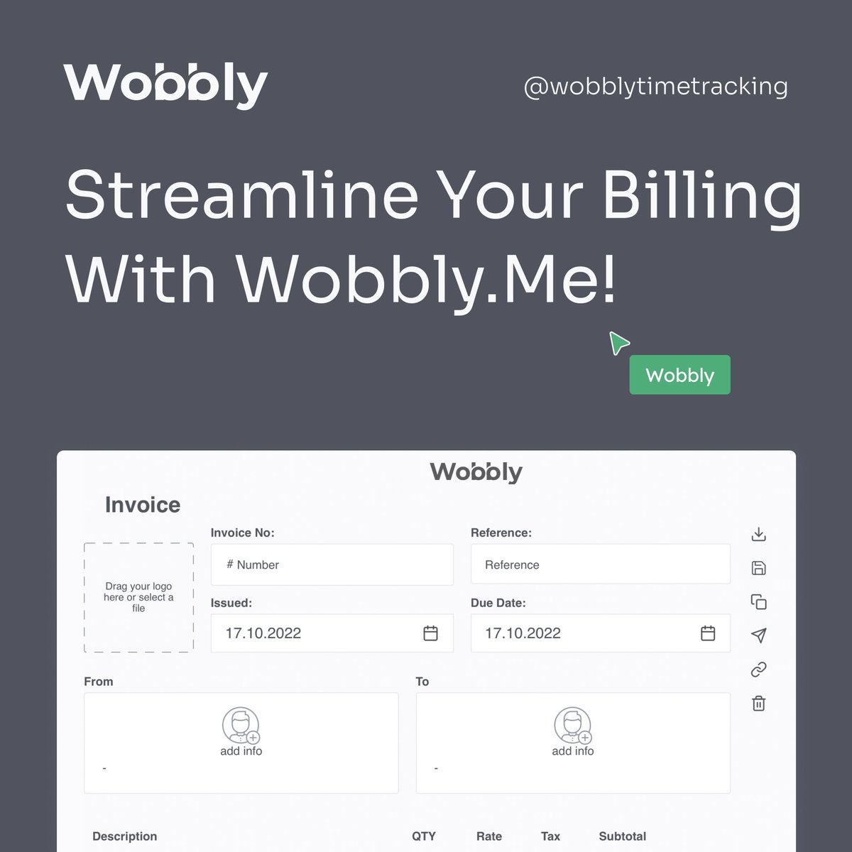 Wobbly.me Time Tracker tweet media