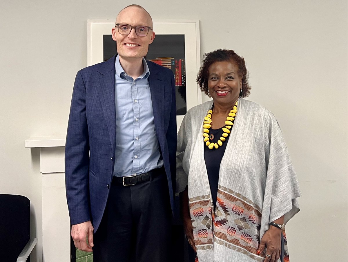 Pleased to meet with @DavidWhineray, Director, Global Health @FCDOGovUK. I thanked him for the #UK's support as a leading donor to @UNFPA Supplies Partnership & commitment to #SRHR as part of its development agenda. #PartnersAtCore