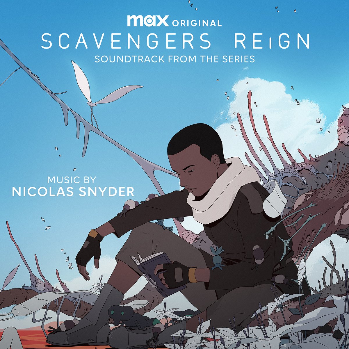 At long last, the soundtrack to #ScavengersReign is out today! Released this past fall to critical acclaim, the Max Original animated sci-fi series from @charleshuettner & @josephbennett00 features a lush, hauntingly beautiful original score from composer Nicolas Snyder 🌱👽