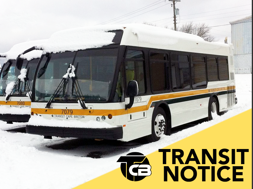 Transit will resume service today, February 16, at 2:00 pm. All routes will operate. (2A and 2B start at 2:30pm) NOTE: Route 10/13 is going to/from downtown via Alexandra/Kings Road. Buses are not able to operate on Bentinck and Argyle.