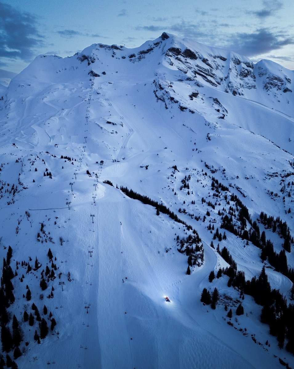 Vue sur Arare le soir, espoir ✨⛷️❄️