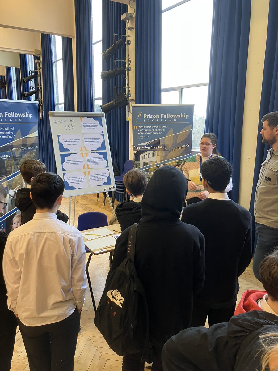 What an eventful morning <a href="/KnightswoodSec/">KSS</a> who hosted seven fantastic charities who were happy to provide info to the S1 pupils <a href="/GWA1973/">Glasgow Women's Aid</a> <a href="/Crossroads_YCA/">Crossroads_YCA</a> <a href="/RDAnational/">Riding for the Disabled Association (RDA)</a> <a href="/homelessnetscot/">Homeless Network Scotland</a> <a href="/glasgow_care/">Glasgow Care Foundation</a> <a href="/pf_scotland/">Prison Fellowship Scotland</a> and playback services for the blind