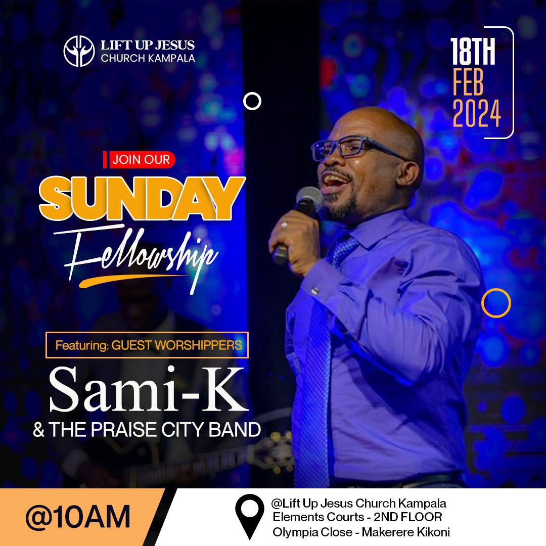praisecityband's tweet photo. 🎶 Join us this Sunday at Lift Up Jesus Church in Makerere Kikoni 🙌  @ministasami and Praise City Band will be leading in worship as we enter His gates with thanksgiving and into His courts with praise. See you there! #WorshipTour #PraiseCityBand #LiftUpJesusChurch 🎵🙏 https://t.co/HXVeQkrb7I