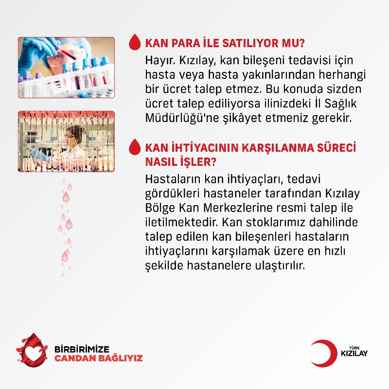 Kizilay's tweet photo. Kan bağışı seferberliğimiz devam ederken, hemen herkesin aklından geçen 10 soruyu yanıtlıyoruz. 🧑‍💻🩸 #CandanBağlıyız