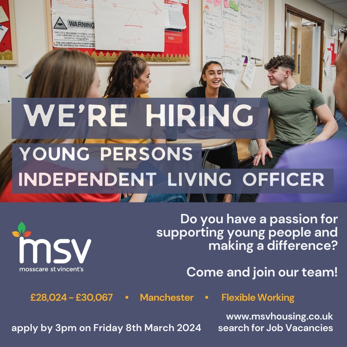 MSVHousing's tweet photo. Are you passionate about empowering young people and helping them reach their full potential? If so, we're looking for you! Join our amazing team as a Young Persons Independent Living Officer and make a real difference to young lives
 👉  https://t.co/HI3wEcMQe5 
💛 💚 🧡 https://t.co/VrVQpjKw7f
