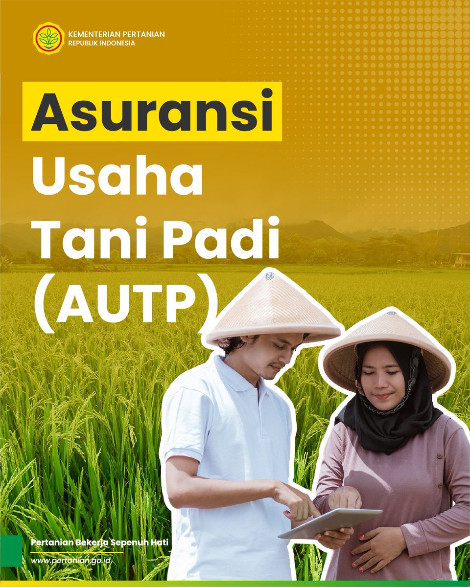 kementan's tweet photo. SobaTani, Mentan Amran mengimbau kepada para petani untuk mendaftarkan AUTP guna melindungi usaha tani dari resiko gagal panen. Salah satunya yang diakibatkan oleh banjir yang terjadi di Demak beberapa waktu lalu.
#AUTP #AsuransiUsahaTaniPadi #AntisipasiGagalPanen https://t.co/DuIB911bHY