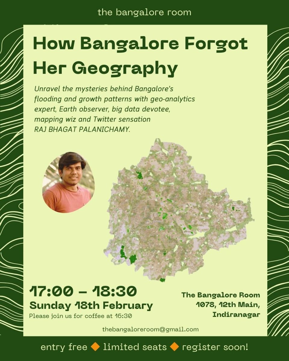 If you're in #Bengaluru this Sunday, catch me in Indira Nagar (the Bangalore Room) Register here: bit.ly/thebangalorero…