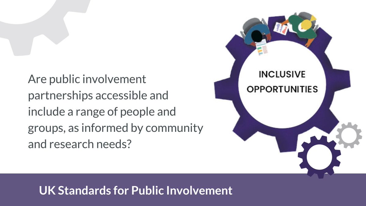 Research should be informed by a diversity of public experiences and insights so that it leads to treatments and services that reflect these needs. Find out more about the 'Inclusive Opportunities' standard, and reflect on whether you're meeting it: sites.google.com/nihr.ac.uk/pi-…