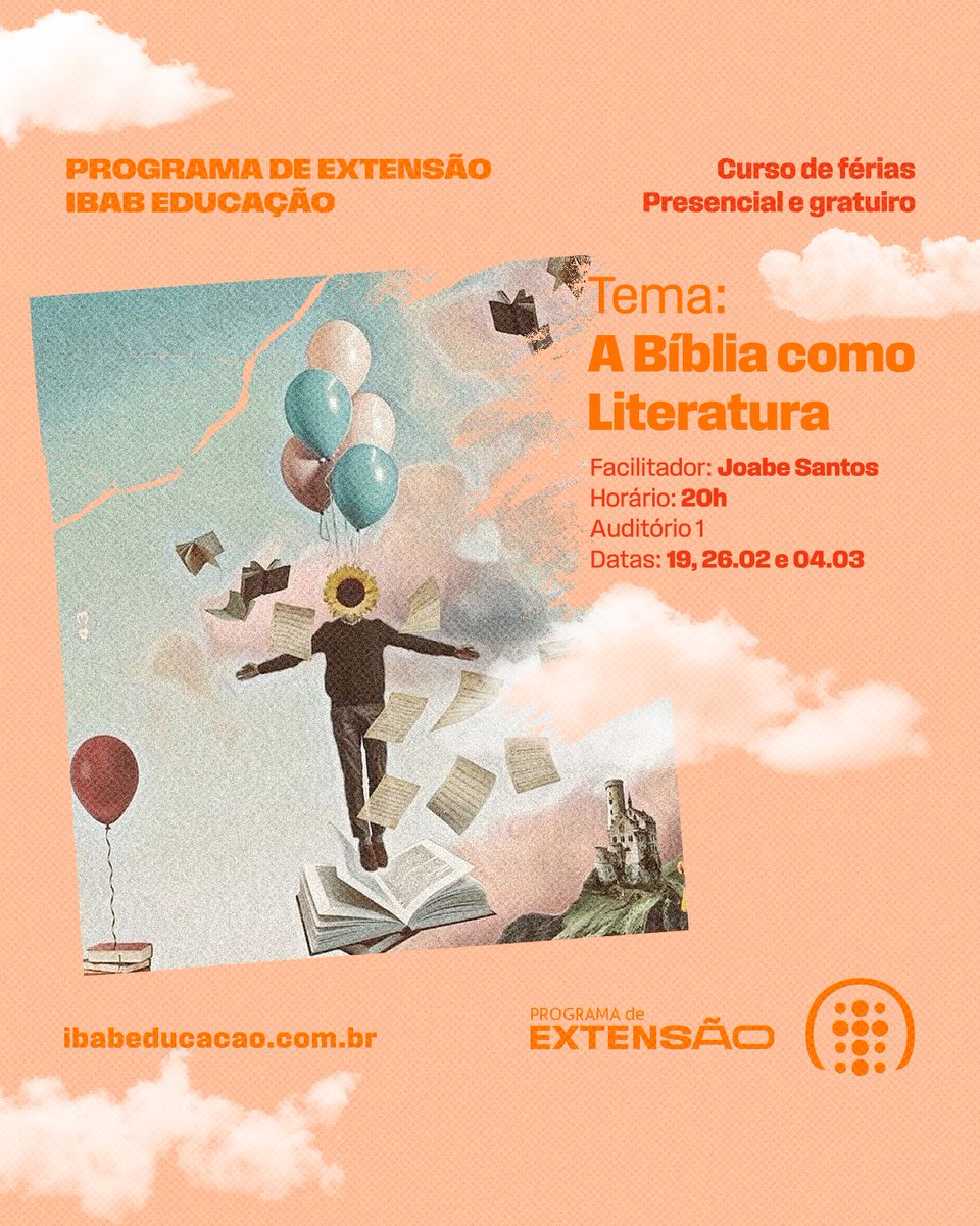 Curso de Verão: Trânsito Religioso 

Dúvidas: erica.oliveira@ibab.com.br