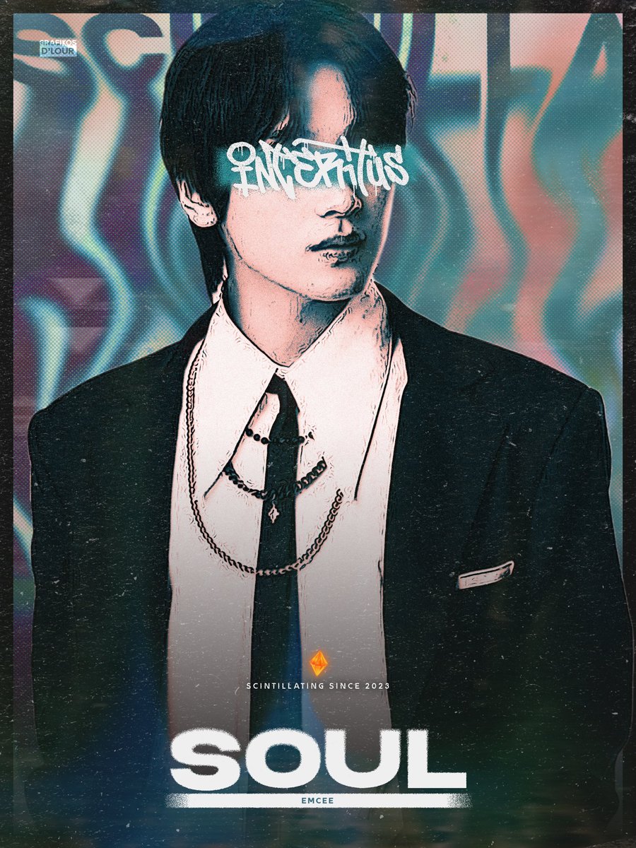 IGNlTESOULS's tweet image. 𝐒𝐂𝐈𝐍𝐓𝐈𝐋𝐋𝐀 ‘INTERiTUS’  
【 Concept Poster 】
͏͏

Kingdom of AURADON
𝙀𝙈𝘾𝙀𝙀, 𝐒𝐎𝐔𝐋
͏͏

2024.02.16 FRI 19:00 (GMT+8)

#SCINTILLA #IGNITESOULS
#INTERiTUS #SNT_SOUL