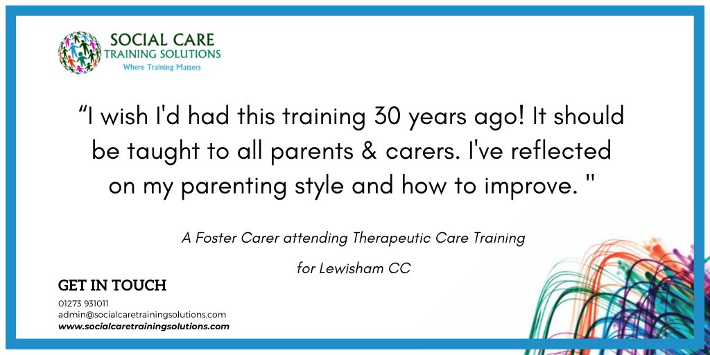 #feedbackfriday
#fostercare
#training
#ChildhoodTrauma
#TherapeuticCare
ow.ly/Lhbo50I93Qr
