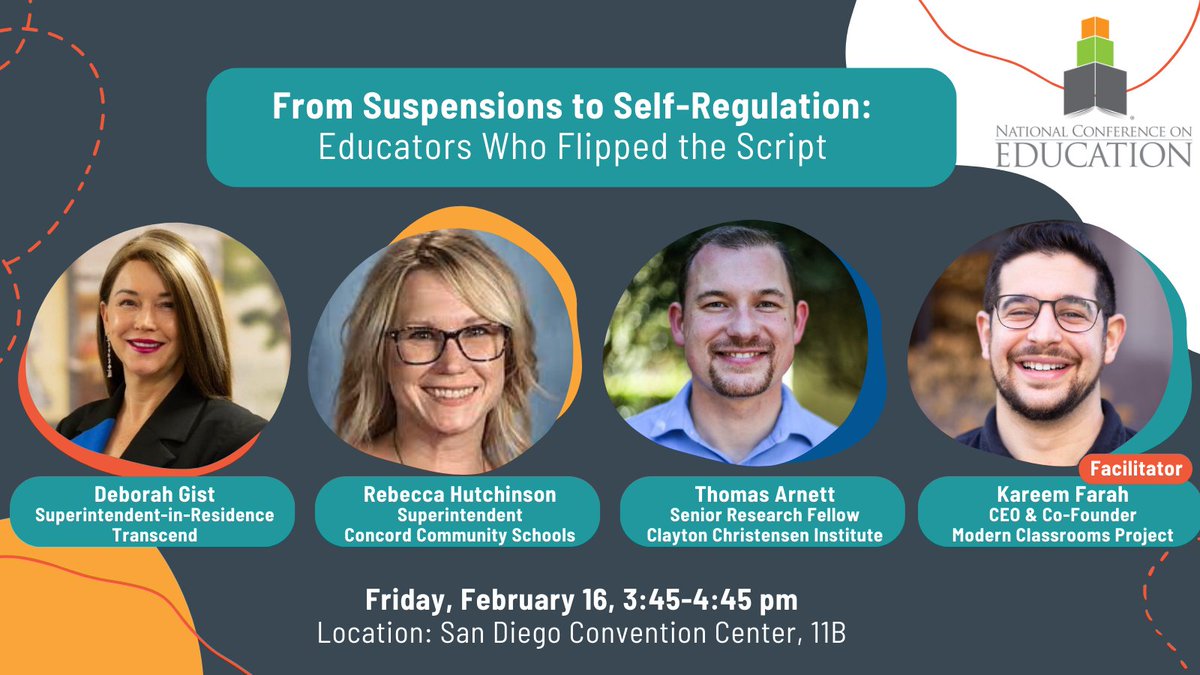 Join us in San Diego on Friday, February 16 to learn from the educators who flipped the script on classroom management at AASA. Will we see you there? ⭐ @AASAHQ @deborahgist @Bky_Hutchinson @arnetttom @kareemfarah23