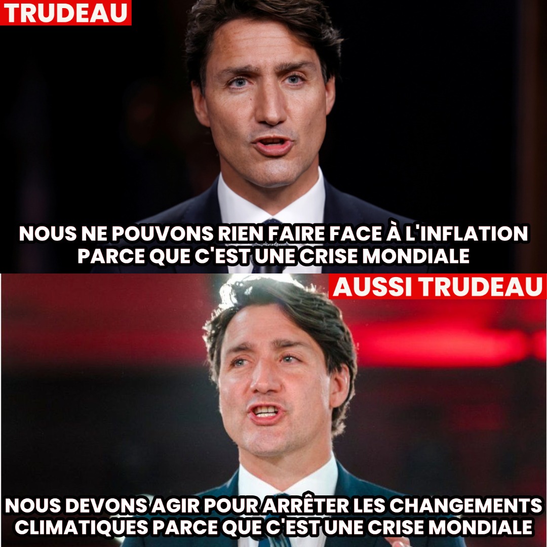 QuebecFier's tweet photo. Probablement le premier ministre le plus incohérent et incompétent de l'histoire du Canada. Partagez si vous êtes d'accord. https://t.co/Jdk9eqZX6b