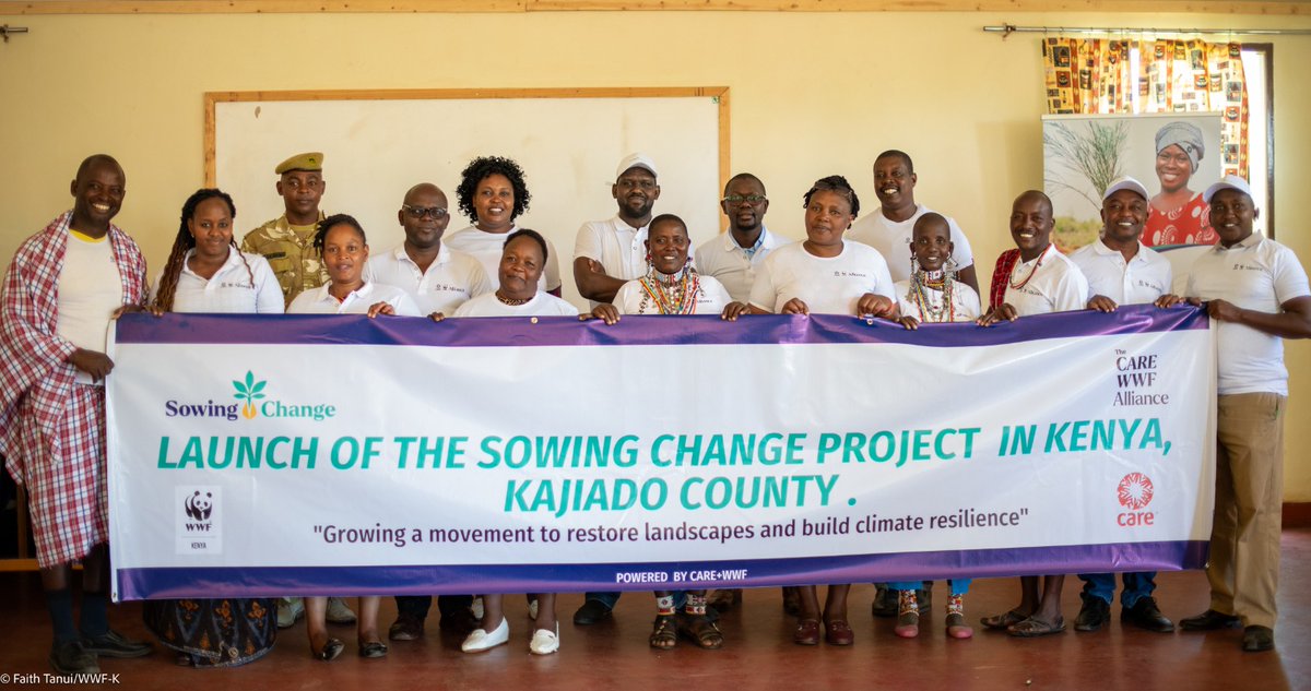 CAREinKenya's tweet photo. We are thrilled to announce the launch of the Sowing Change Project in Oloitoktok, Kajiado County! 🌱 Our primary objective with this project is to cultivate a powerful movement to restore landscapes and build climate resilience. 
#CAREKenya
#WWFKenya
#SowingChange https://t.co/hHHOY5PxRI