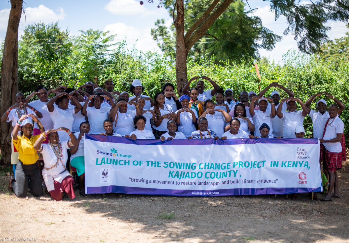 CAREinKenya's tweet photo. We are thrilled to announce the launch of the Sowing Change Project in Oloitoktok, Kajiado County! 🌱 Our primary objective with this project is to cultivate a powerful movement to restore landscapes and build climate resilience. 
#CAREKenya
#WWFKenya
#SowingChange https://t.co/hHHOY5PxRI