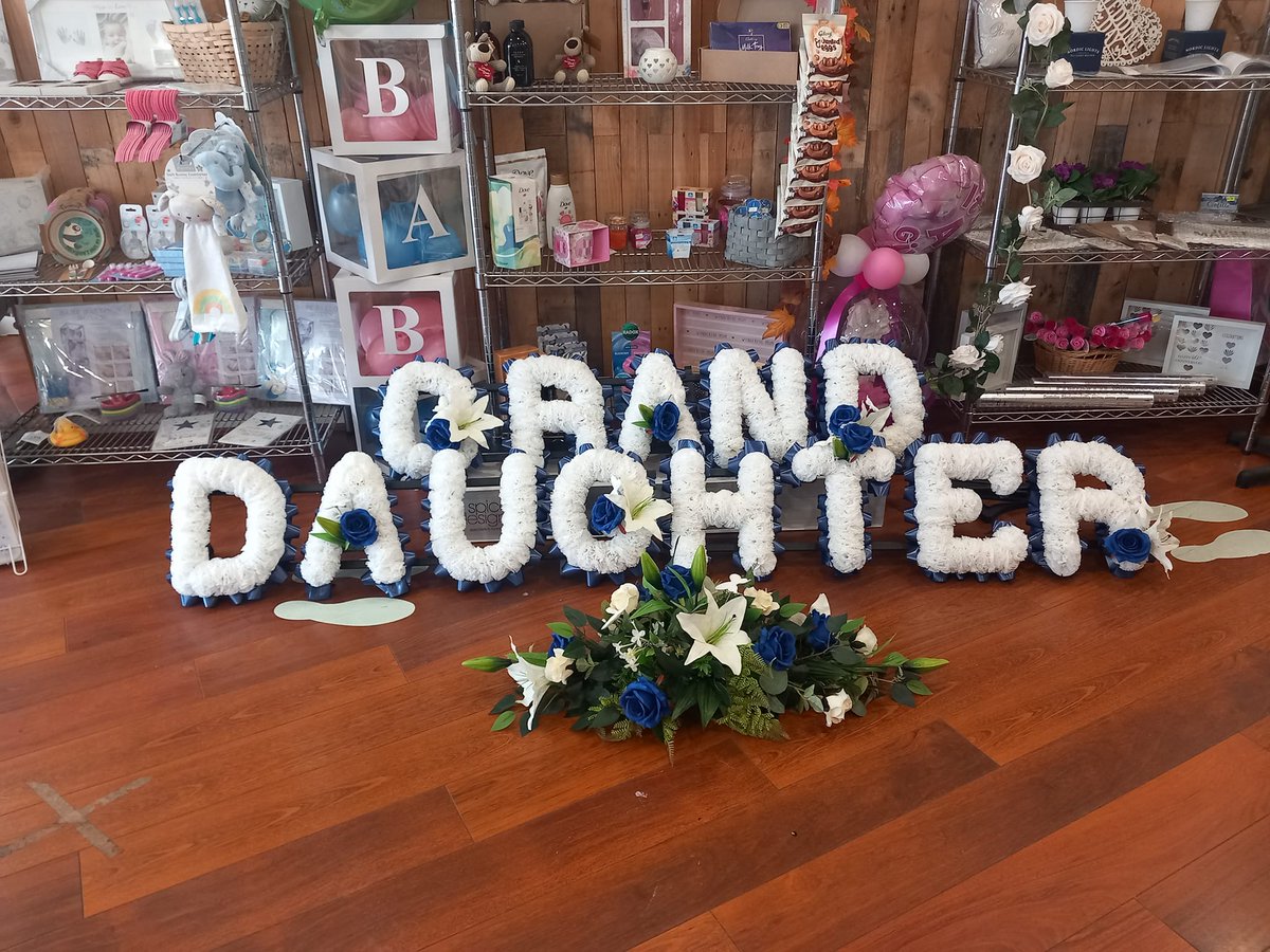 BooksBloomsBB2's tweet photo. Funeral tributes available to hire from £125 for a 3 piece set - 01254 581478 #florist #blackburn #funeralflowers https://t.co/uRZORKkuyU
