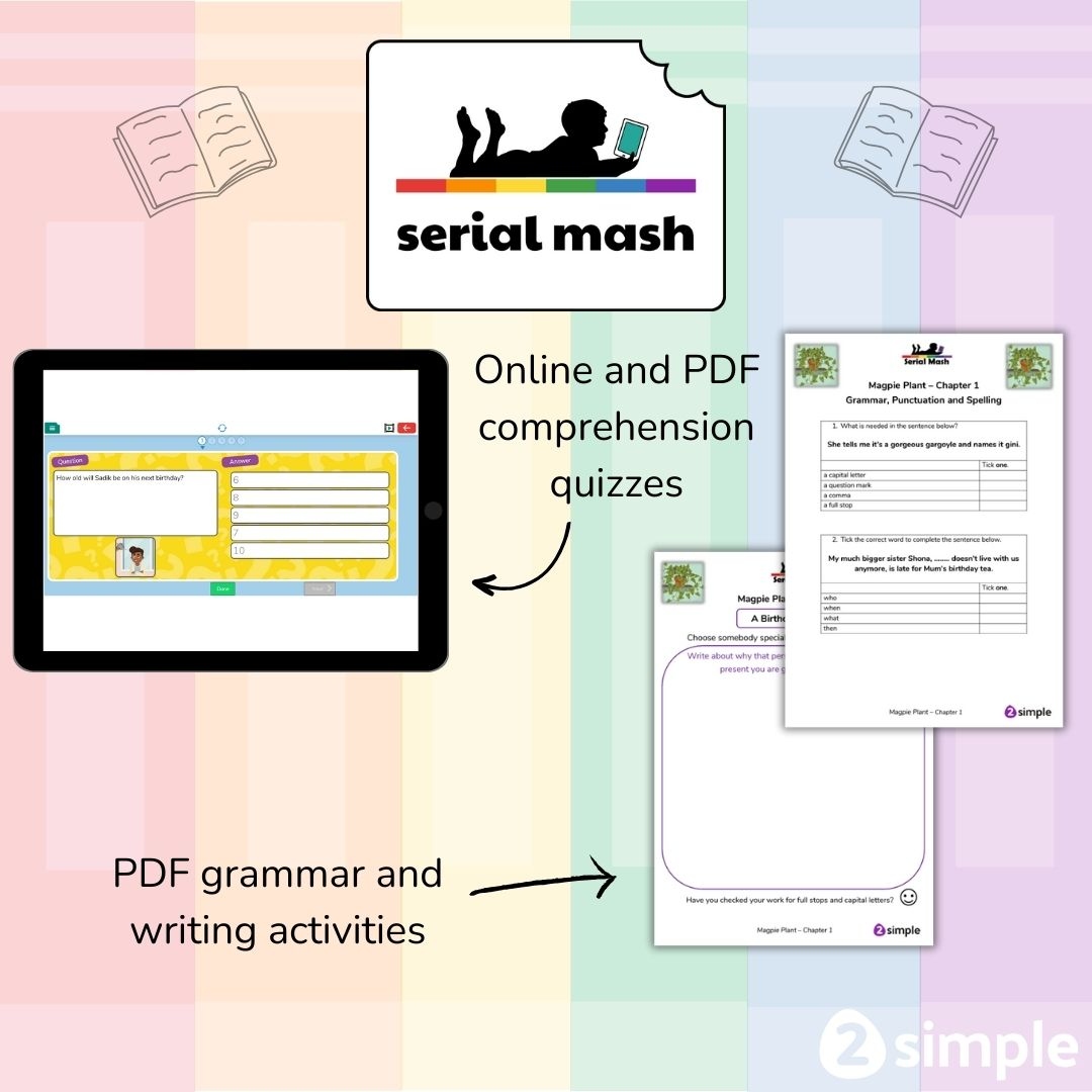2SimpleSoftware's tweet image. Take your reading lessons to the next level with Serial Mash!📚

Get your free trial here: zurl.co/WPq3?utm_sourc…

#SerialMash #GuidedReading #ReadingLesson #Reading #PrimaryReading #eBook