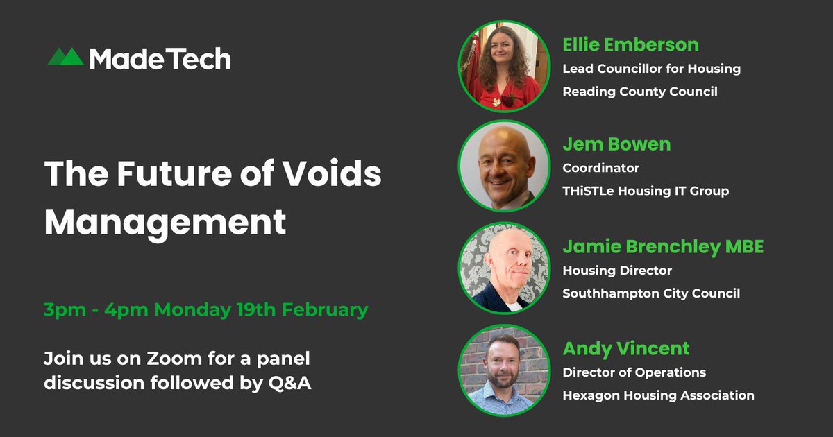 We're excited for The Future of Voids Management! 🏡 Gain insights from housing management leaders on: ➡ Challenges for councils & housing associations ➡ Their voids management approach ➡ Innovations in tech Register now! #socialhousing #voids #ukhousing #housingtechnology