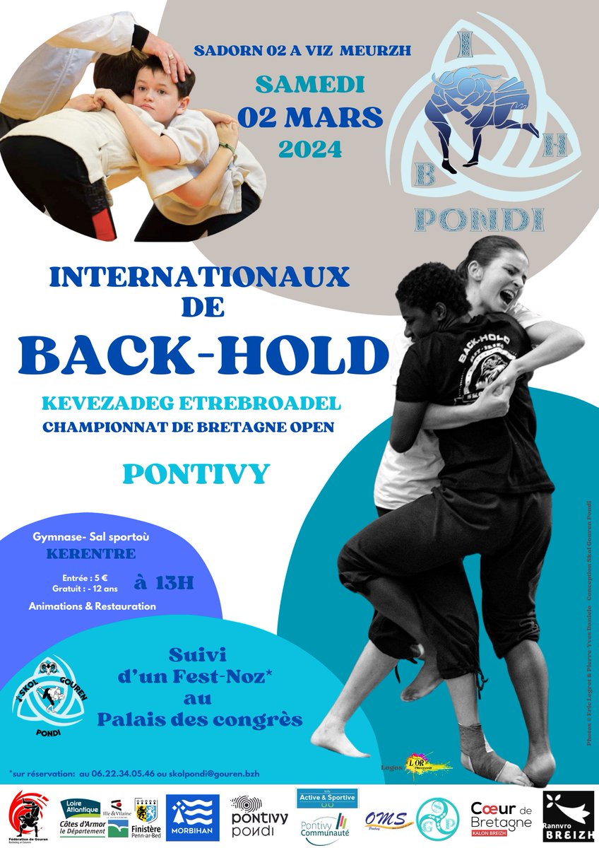 Samedi 2 mars,  #Pontivy accueillera les « 𝗜𝗻𝘁𝗲𝗿𝗻𝗮𝘁𝗶𝗼𝗻𝗮𝘂𝘅 𝗱𝗲 𝗕𝗮𝗰𝗸-𝗛𝗼𝗹𝗱 – 𝗖𝗵𝗮𝗺𝗽𝗶𝗼𝗻𝗻𝗮𝘁 𝗱𝗲 #𝗕𝗿𝗲𝘁𝗮𝗴𝗻𝗲 𝗢𝗽𝗲𝗻 𝟮𝟬𝟮𝟰», mettant en lumière le style de #lutte traditionnelle pratiqué en Ecosse et dans le nord de l’Angleterre.