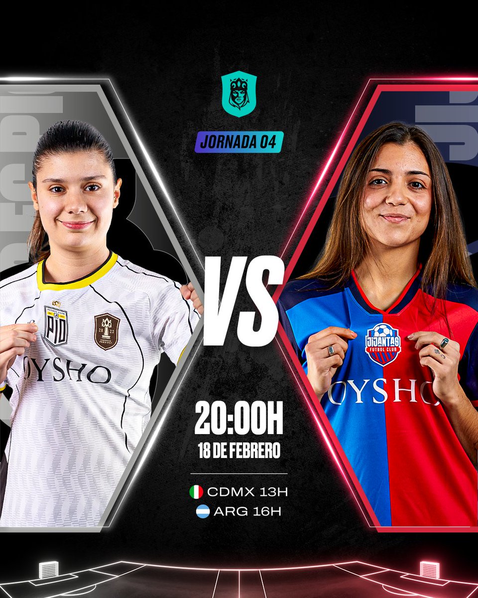 QueensLeague's tweet photo. 🐥 @PIOFCFemenil 🆚 @JijantesFC 🧢

⏰ Domingo a las 20:00h 🇪🇸.

#QueensLeagueJ4 #Oysho https://t.co/FmL6L5TjJR