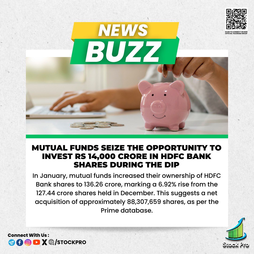 StockPro_Online's tweet photo. #MutualFunds #Investment #HDFCBank #Stocks #FinancialNews #StockMarket #Investing #Trading #Equities #Finance #InvestmentStrategy #MarketAnalysis #FundManagement #PortfolioManagement #MarketTrends #Q3Results #BlueChipStock #MarketVolatility #ValueInvesting #InvestmentOpportunity https://t.co/02Mj7bx8Wz