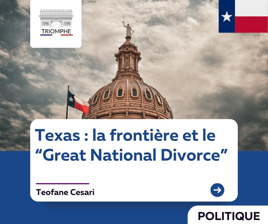 🇺🇸 Texas : la frontière et le « Great National Divorce ». ✍️ par @CesariTeofane #armee #usa #texas #immigration