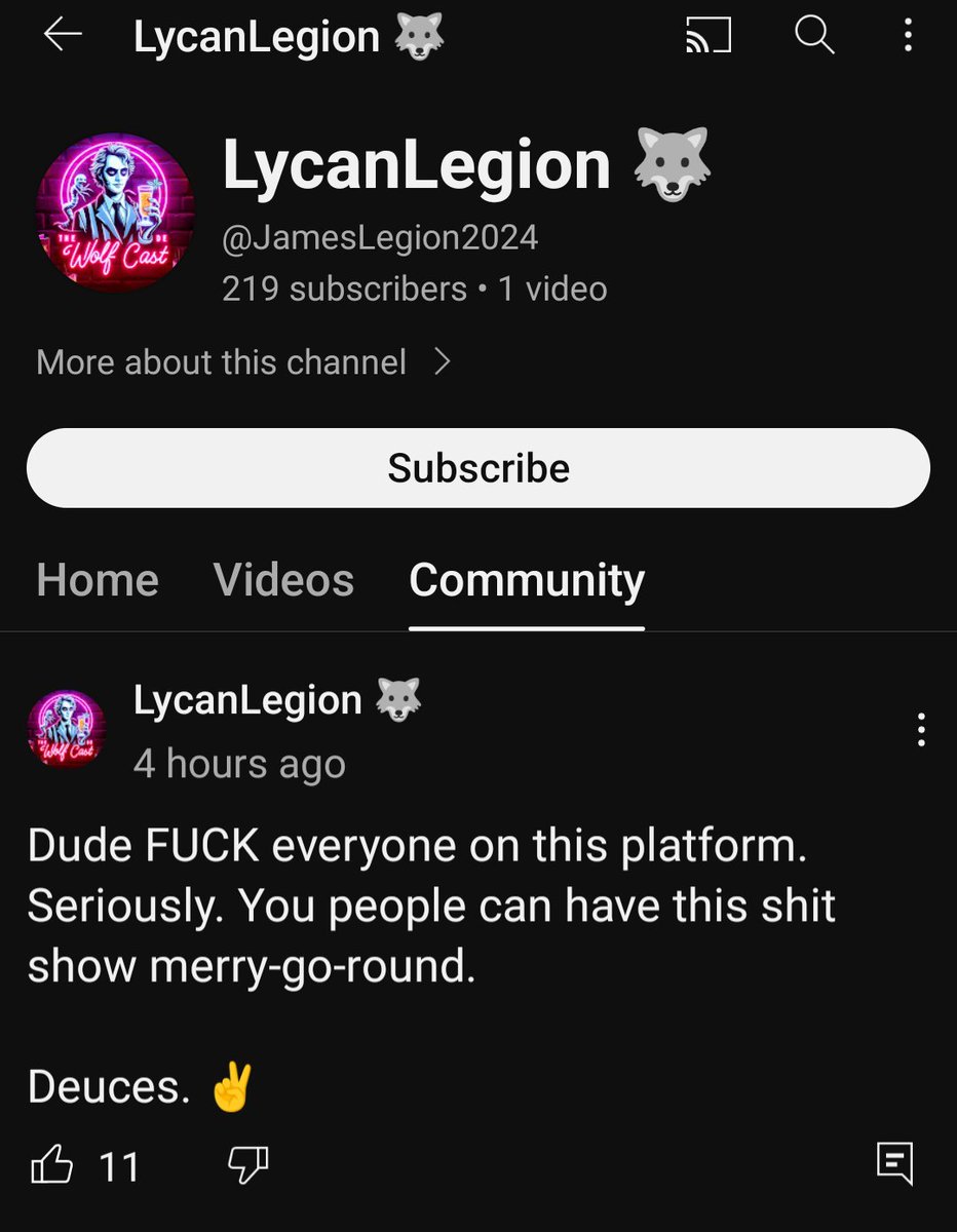 Stretch66666's tweet photo. @TeamYouTube Another channel of his! He was terminated in April 2023, over 40 channels TERMINATED since then. https://t.co/7h4jXKrrXV