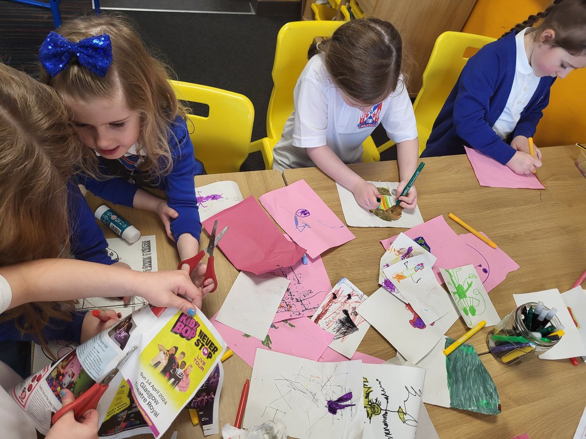 Blairdardiepri's tweet photo. P1b have been learning about growth mindset and what to do when we make a mistake. We read the story 'Beautiful Oops' by Barney Saltzberg. We made our own 'Beautiful Oops' pictures using our scrap &amp; recycled paper.
#beautifuloops #growthmindset #beingme https://t.co/VxeySlcLVj