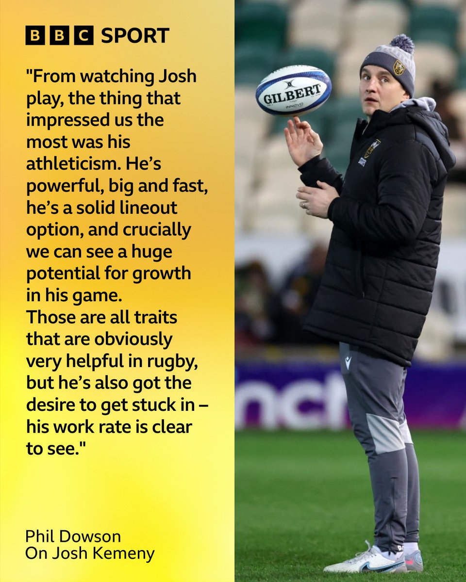 BBCSportNhants's tweet photo. NEW SIGNING ✍️

@SaintsRugby have announced the signing of Australian international Josh Kemeny from Melbourne Rebels 🇦🇺

The Flanker will join up with the club for the 2024/25 season 🏉 https://t.co/iMIIIpBFFm