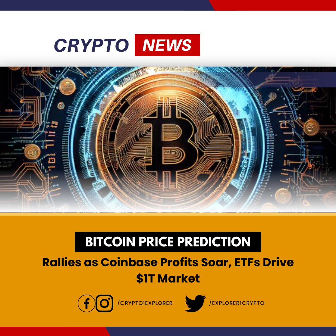 Explorer1Crypto's tweet image. BTC Prediction 
Bitcoin price prediction continues to be bullish amid Coinbase Global’s revelation of its first quarterly profit in two years.

tinyurl.com/yc64fz37
#MeganFox #あなたを猫ミームで例えると診断 #يوم_Iلجمعه #P1Harmony1stWin #GOAT_35Mviews #PABLOxJOSUE