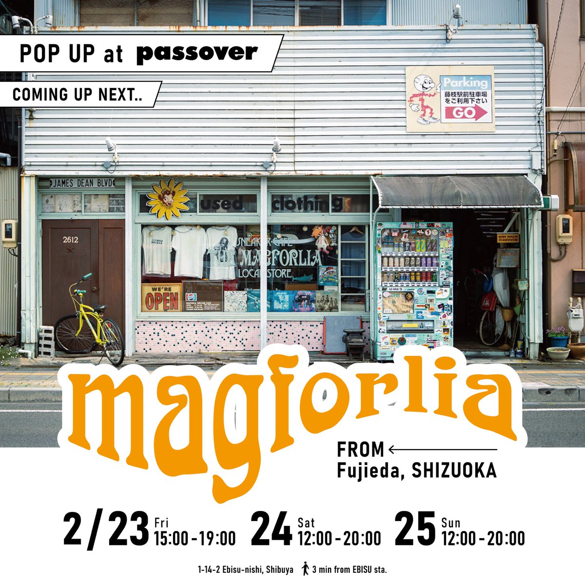 PASSOVER_TOKYO's tweet photo. PUMA一色のストロングスタイルで当店をジャック💪

「@magforlia POP UP at PASSOVER」

https://t.co/R7AJURFoty

#magfOVER
#magforlia
#passoverebisu
#puma https://t.co/veBVxKA0a9