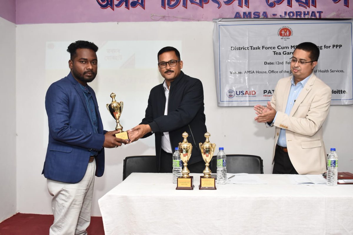 NhmJorhat's tweet photo. Glimpses of District Task Force cum Multi Stakeholders Forum and Review meeting of PPP tea garden in collaboration with Piramal Swasthya - Saksham held under the Chairmanship of ADC (Health) at AMSA House, Jorhat. 
@nhm_assam
 @USAID_Saksham
 @AssamSaksham
 @PiramalS https://t.co/XCoPjB7sCj