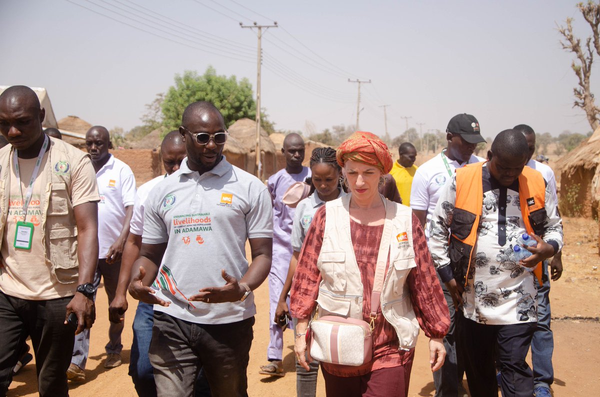 fourcinigeria's tweet photo. We were honored to host an important visit by Valeria De Matteis, the Regional Partnership Adviser, and Mercy Maisamari, the Partnership Coordinator of the Norwegian Refugee Council (NRC) Nigeria, along with the NRC Adamawa Livelihoods and Food Security (LFS) team. https://t.co/nmr5qtI2h8