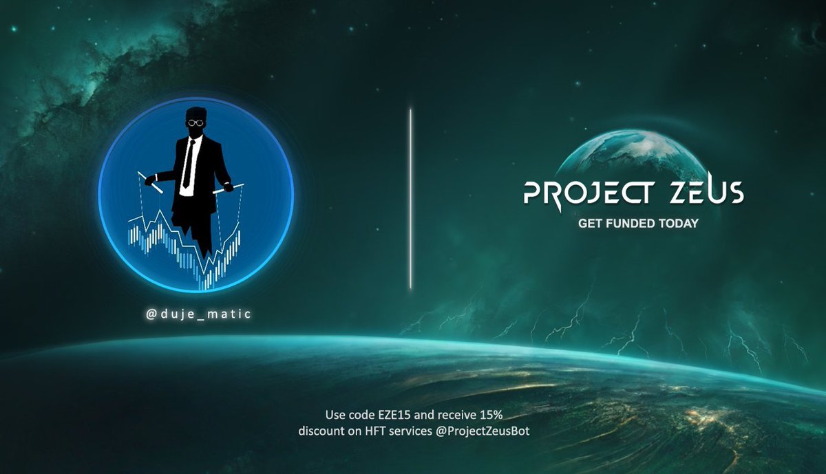 duje_matic's tweet photo. ⚡️ZEUS bot proof of concept⚡️

Are you ready to take your trading journey to the next level? 

Meet @ProjectZeusBot Trading Bot, your key to unlocking the doors to funded trading opportunities with proprietary firms.

I am surprised with the results and the vision of the team that stands behind the project. They are real!

Experience the future of trading with Zeus Trading Bot. Sign up now and embark on your journey to funded trading success!

Use code: EZE15 and receive 15%.