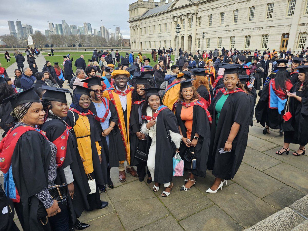 abankethomas's tweet photo. Late post but important one!! Last month, I had the incredible honour to return to my previous stumping ground @UniofGreenwich. The occasion was the first ever graduation of students on the MSc Global Health Management programme, which I developed and nurtured while at the #University.🙌🏾🙌🏾🙌🏾

When I heard the course called out for the first time, my heart skipped a bit. I realised it did not exist before, and I had helped create something new and something that has clearly now outlived my time at the University. I am really humbled by this!!🙏🏾

The really heroes though are the students who were part of the first cohort - each with a different story but all filled with resilience! I am so proud of you all!!🥰👏🏾👏🏾👏🏾I look forward to the many exciting things you will make of your career now!! Thank you for allowing us to be a little part of it.🙏🏾

 #PublicHealth #ProudToBeGRE #EducationWithoutBoundaries