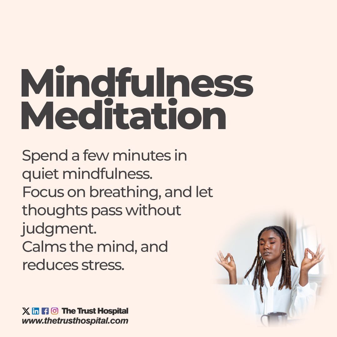 TheTrustHosp's tweet photo. Stress management is key to overall well-being, especially during challenging times. 
As we head into the weekend, take a moment to unwind and prioritize self-care. 

Your health matters! 
#wellnesstips 
#stressmanagement https://t.co/93fEDogdnk
