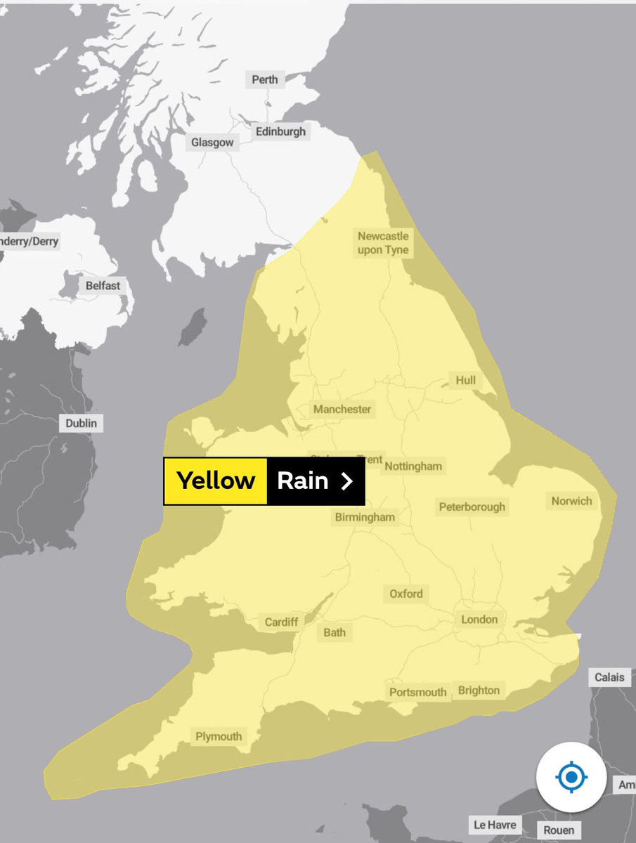 Make the most of any sunny spells today! Turning wetter from Saturday afternoon 🌧️ Warning in force from 3pm tomorrow - 6pm Sunday ⚠️