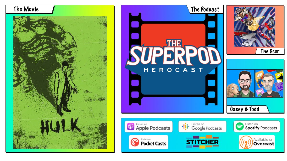 Well...it was bound to happen sooner of later. Join us as we try to make sense of....Ang Lee's "Hulk"
Available here:

player.captivate.fm/episode/b02bc2…

Or wherever you catch your pod.