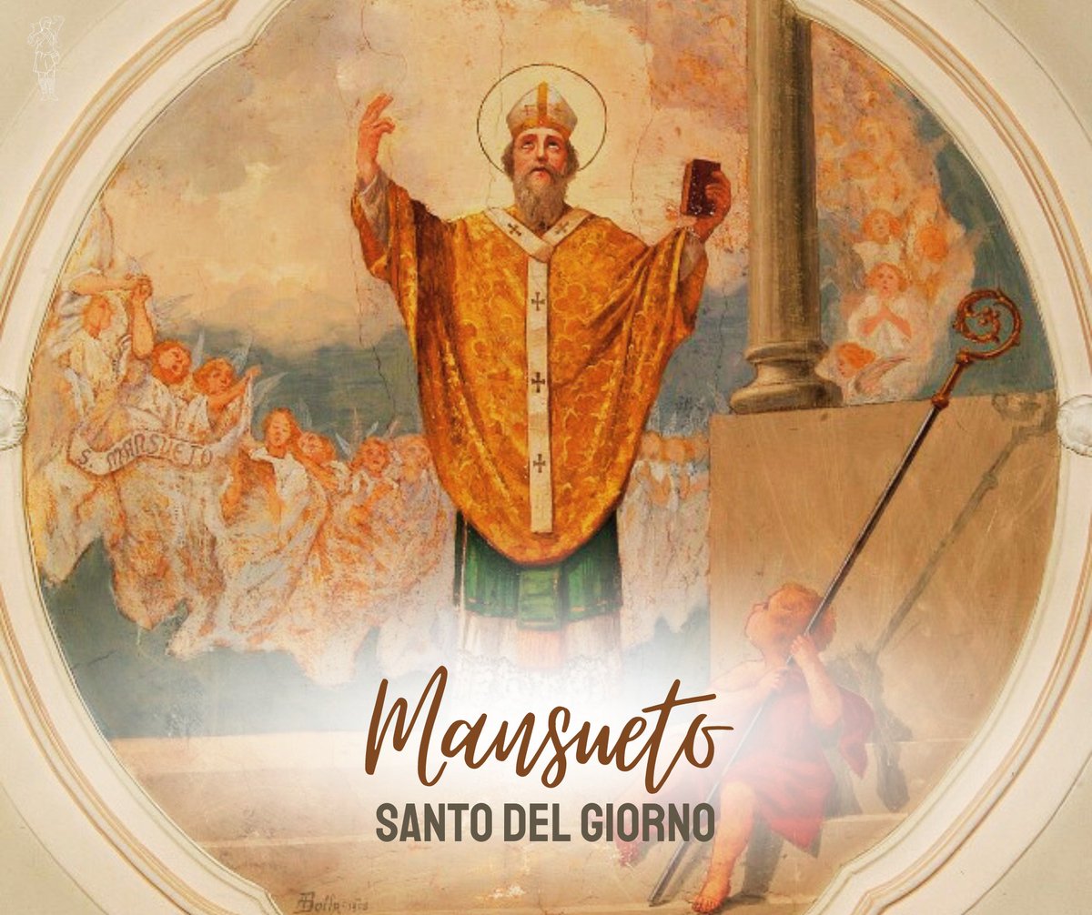 A Milano, san Mansueto, vescovo, che combatté; strenuamente contro l'eresia monotelita #santi