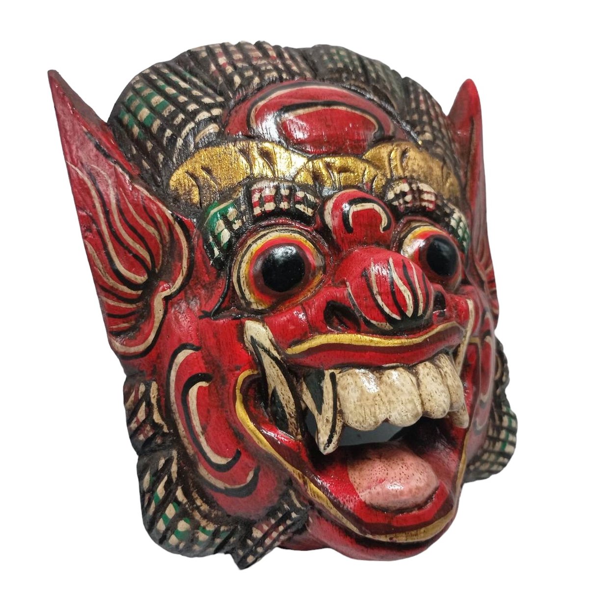 collectible2489's tweet photo. Check out Barong Red Lion Balinese Mask Wood Bali Wall Art sculpture 7.5 in Hand carved #BaliArt #BarongMask #HandCarved #WoodSculpture #BalineseCulture https://t.co/QMckAEpYv8 #eBay via @eBay https://t.co/pPvhhSikPa