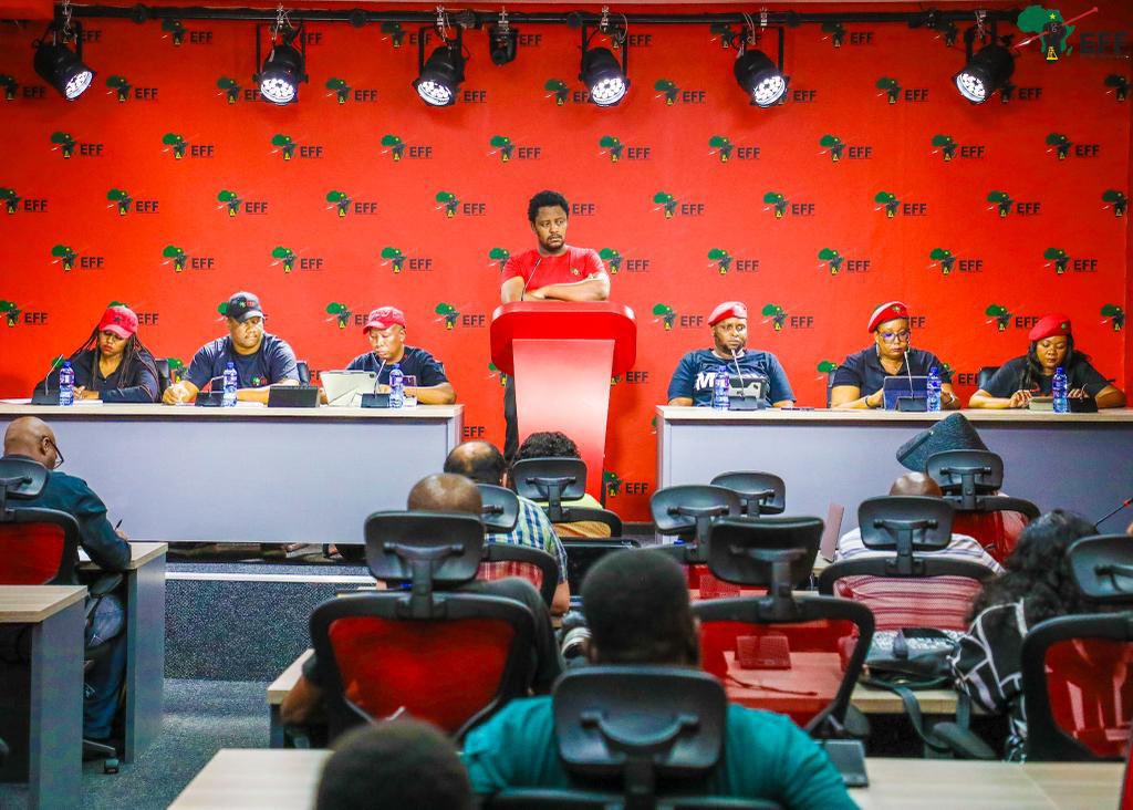 Betting against the <a href="/EFFSouthAfrica/">Economic Freedom Fighters</a> is like betting against the future—it’s not sustainable. You cannot bet against the passage of time; it will always move forward. #EFFPresser #RegisterToVoteEFF