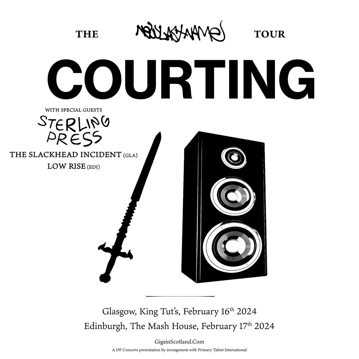 TONIGHT AT TUT'S  ⇾ <a href="/courtingband/">Courting</a> bring The New Last Name Tour to Tut's!

The Liverpool quartet will be supported by <a href="/sterlingpress_/">Sterling Press</a> + <a href="/theslackhead/">The Slackhead Incident</a> 🙌
              
FINAL TICKETS ⇾ ktwwh.co/courting