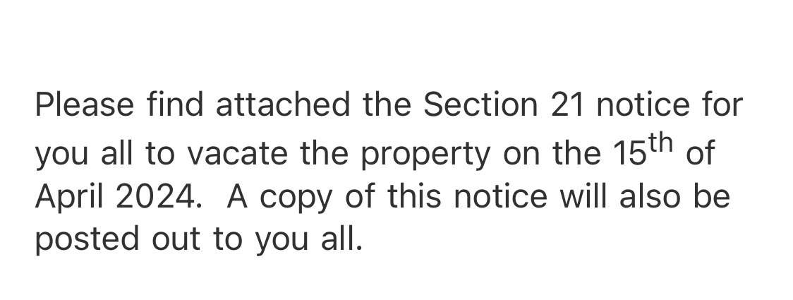 Gove: we will definitely finally abolish section 21 evictions soon I promise My landlord: