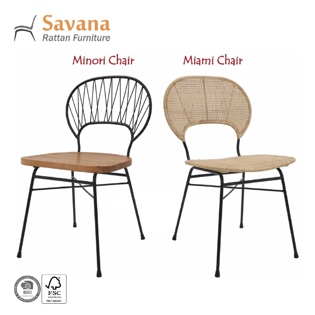 IFEX_Indonesia's tweet photo. ✨ Product Highlights by  PT. Savana Rattan Furniture (Booth OS 015, Open Space)

Mix and Match is always unique. Miami Chair and Minori Chair are the unique design which can be used for both indoor and outdoor. 

Explore @furniture_cirebon_savana_28 only at IFEX. https://t.co/1zq5LPLdEP