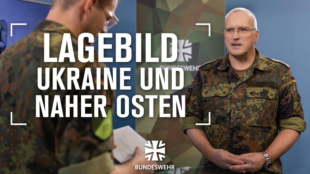 bundeswehrInfo's tweet photo. #Nachgefragt: Im Februar jährt sich zum 2. Mal der Angriff #Russlands auf die #Ukraine. Auch im #Nahen Osten geht der #Krieg weiter. Über die aktuellen Entwicklungen in den Kriegs- und Krisengebieten sprechen wir mit Oberst i.G. Jörg Tölke. ▶️https://t.co/ipEVWmNApr https://t.co/JB1RaVX5Kg
