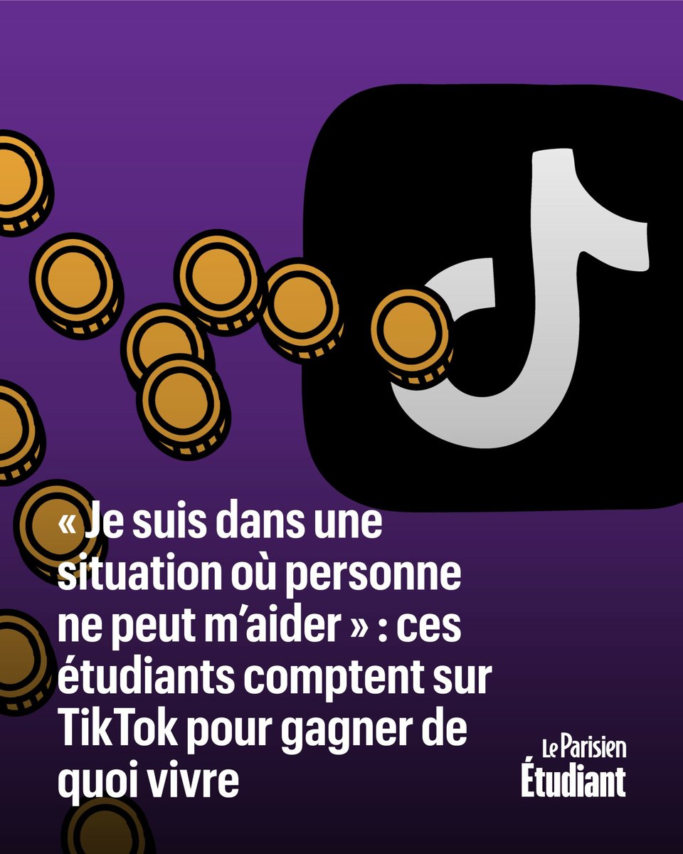 Précaires et isolés, certains étudiants essayent tant bien que mal de concilier études et rémunération. Une poignée d’entre eux tente d’utiliser l’algorithme de TikTok pour arrondir leurs fins de mois
#Laminuteétudiante 👇
➡️ l.leparisien.fr/QIFd