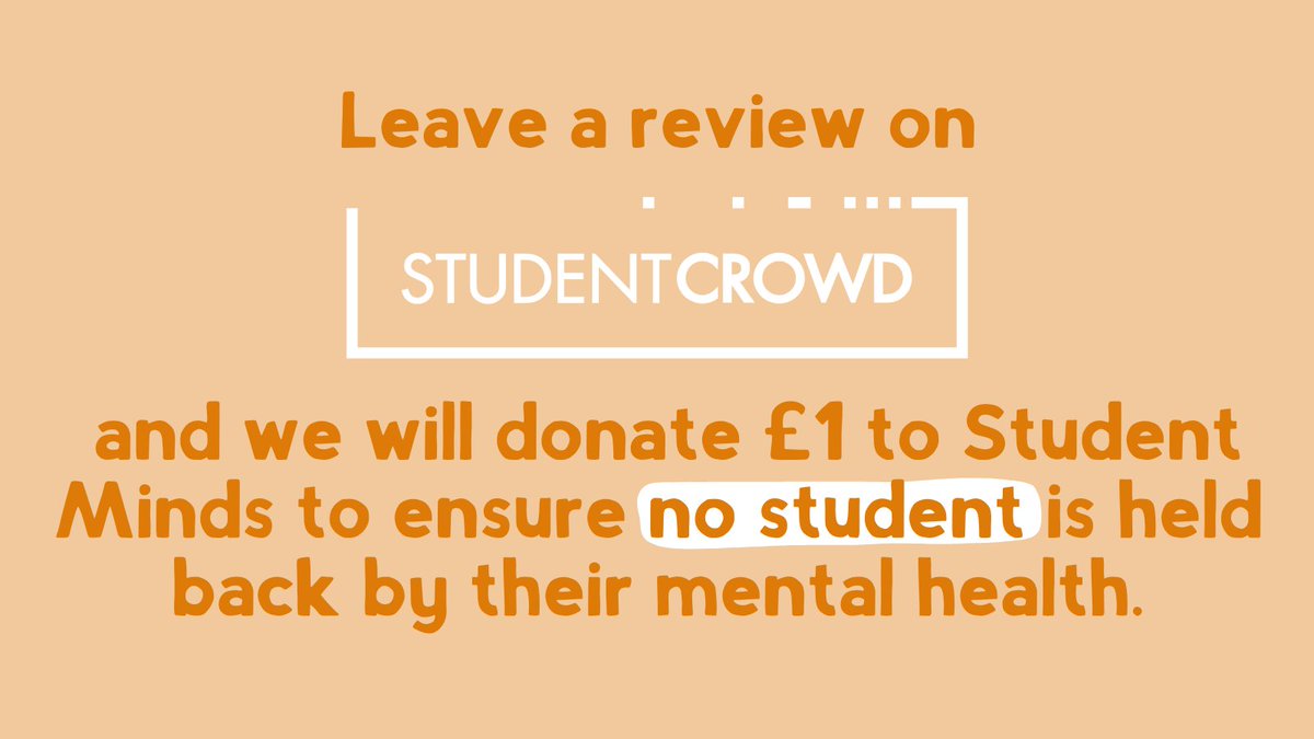 We're thrilled to announce our collaboration with @StudentMindsOrg, the UK’s student mental health charity! Until April 4th, for every new review on our platform, we'll donate £1 to support their vital work. Learn more: linkedin.com/pulse/supporti…