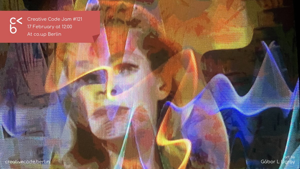 Creative Code Berlin (@creativecodebln) on Twitter photo Join us for our 121st monthly Creative Code Jam tomorrow (Saturday) at <a href="/co_up/">co.up community space</a> ✨
🗓️ creativecode.berlin/meetup
Bring a project and connect with other artists, makers, and learners for collaboration & creation. All welcome!
📷 Cover art by Gábor Join us for our 121st monthly Creative Code Jam tomorrow (Saturday) at <a href="/co_up/">co.up community space</a> ✨
🗓️ creativecode.berlin/meetup
Bring a project and connect with other artists, makers, and learners for collaboration & creation. All welcome!
📷 Cover art by Gábor